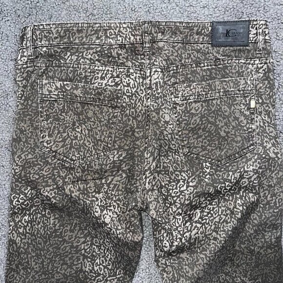 LUISA CERANO Brown Leopard Print Straight Leg Jeans - EUC - Size 12 - Picture 6 of 11